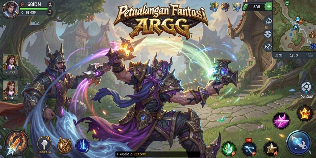 Tampilan gameplay ARPG yang mendebarkan di 68IDN.