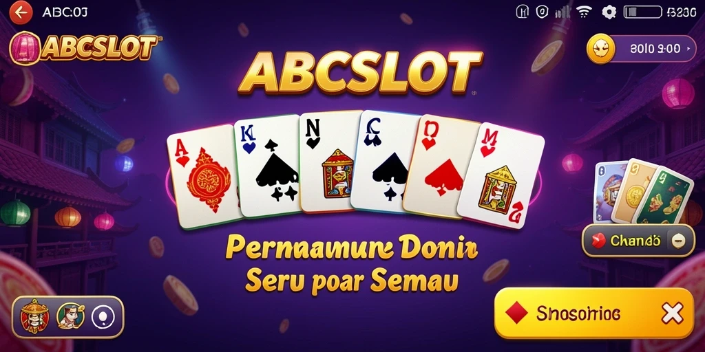 Tampilan utama gameplay Domino di ABCSLOT yang menarik dan interaktif.