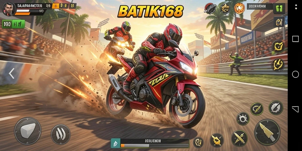 Tampilan gameplay mendebarkan dari BATIK168 dengan kecepatan tinggi.