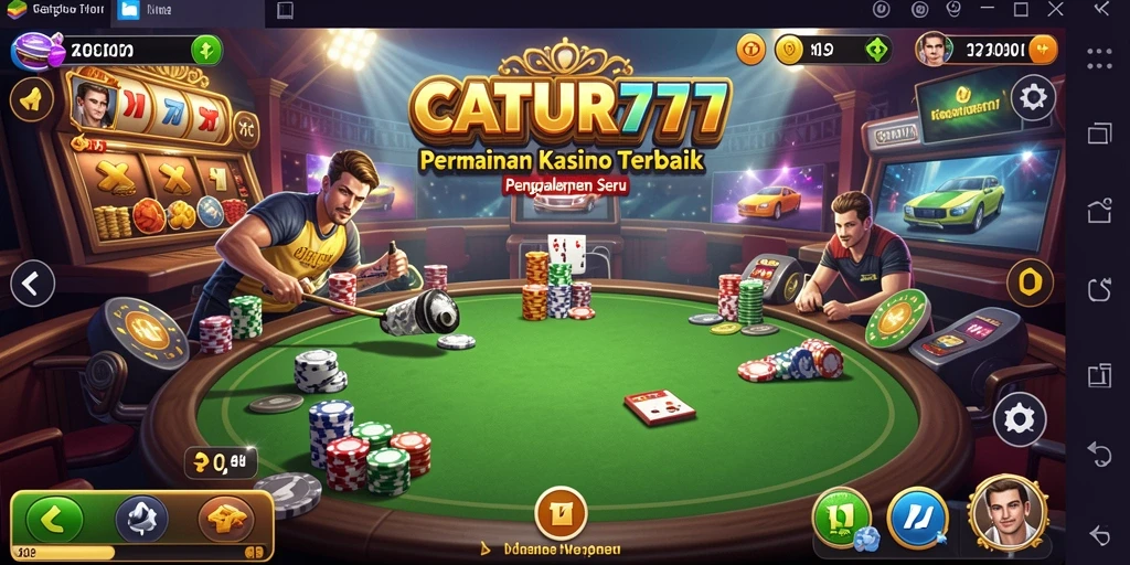 Tampilan dominan game Kasino dengan grafis yang memukau.