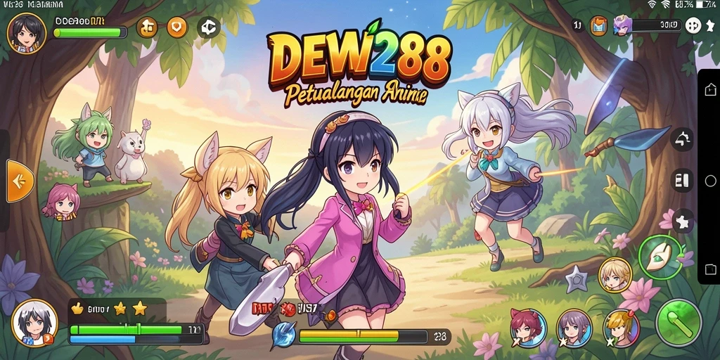 Tampilan gameplay DEWI288 yang menarik dan penuh warna.