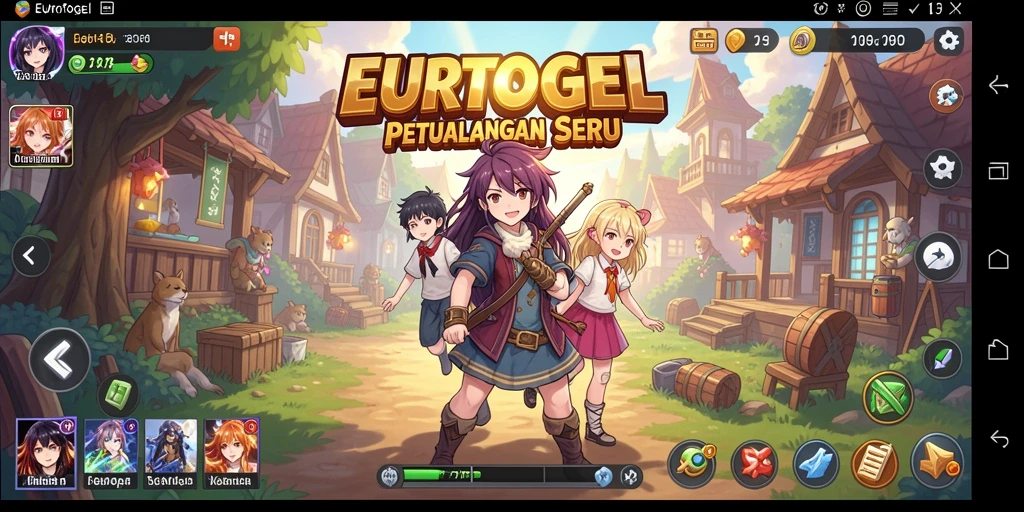 Tampilan gameplay menarik dari EUROTOGEL dengan karakter anime yang menawan.