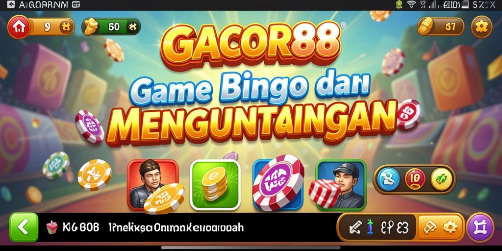 Screenshot utama GACOR88 menampilkan gameplay Bingo yang seru.