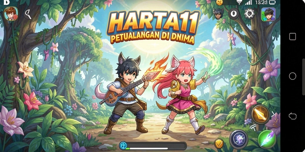 Gameplay seru HARTA11 dengan dunia Anime yang memikat.