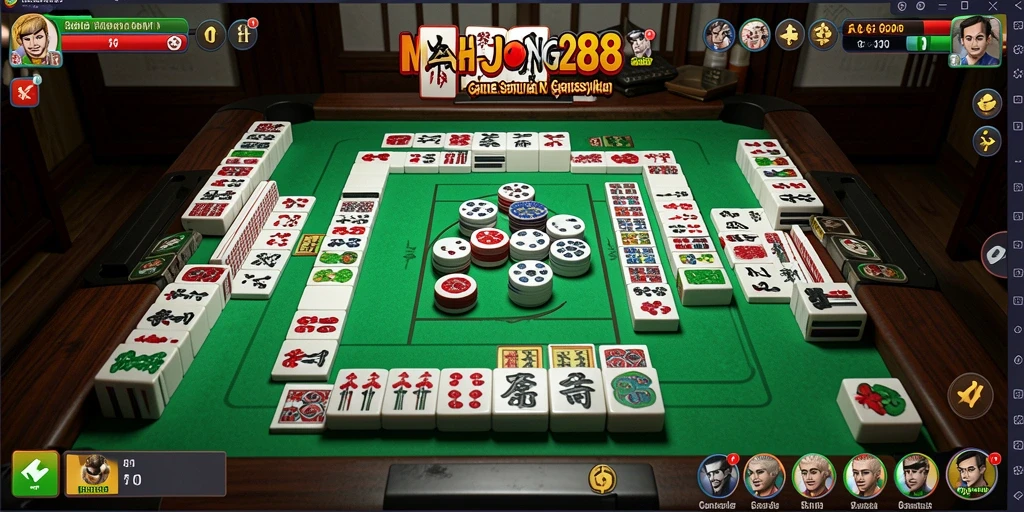 Tampilan gameplay seru dan interaktif dalam MAHJONG288.
