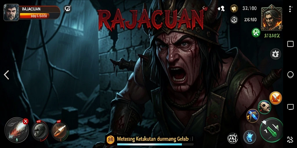 Tangkapan layar RAJACUAN menunjukkan suasana mencekam di lokasi angker.