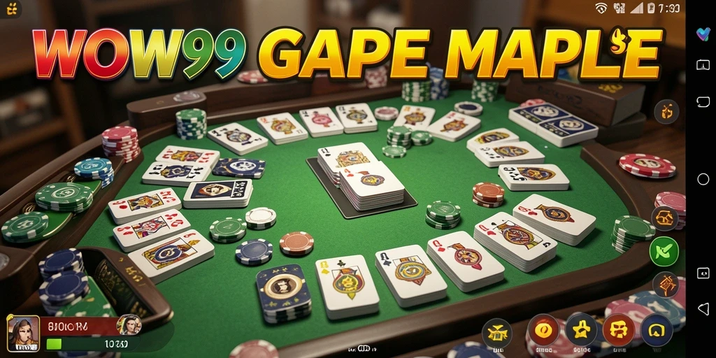 Screenshot gameplay WOW99 menampilkan suasana seru bermain Gaple.