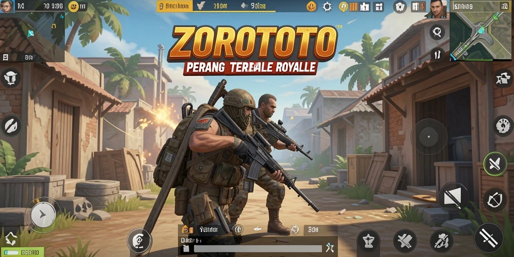 Gameplay seru ZOROTOTO dalam Battle Royale yang intens.